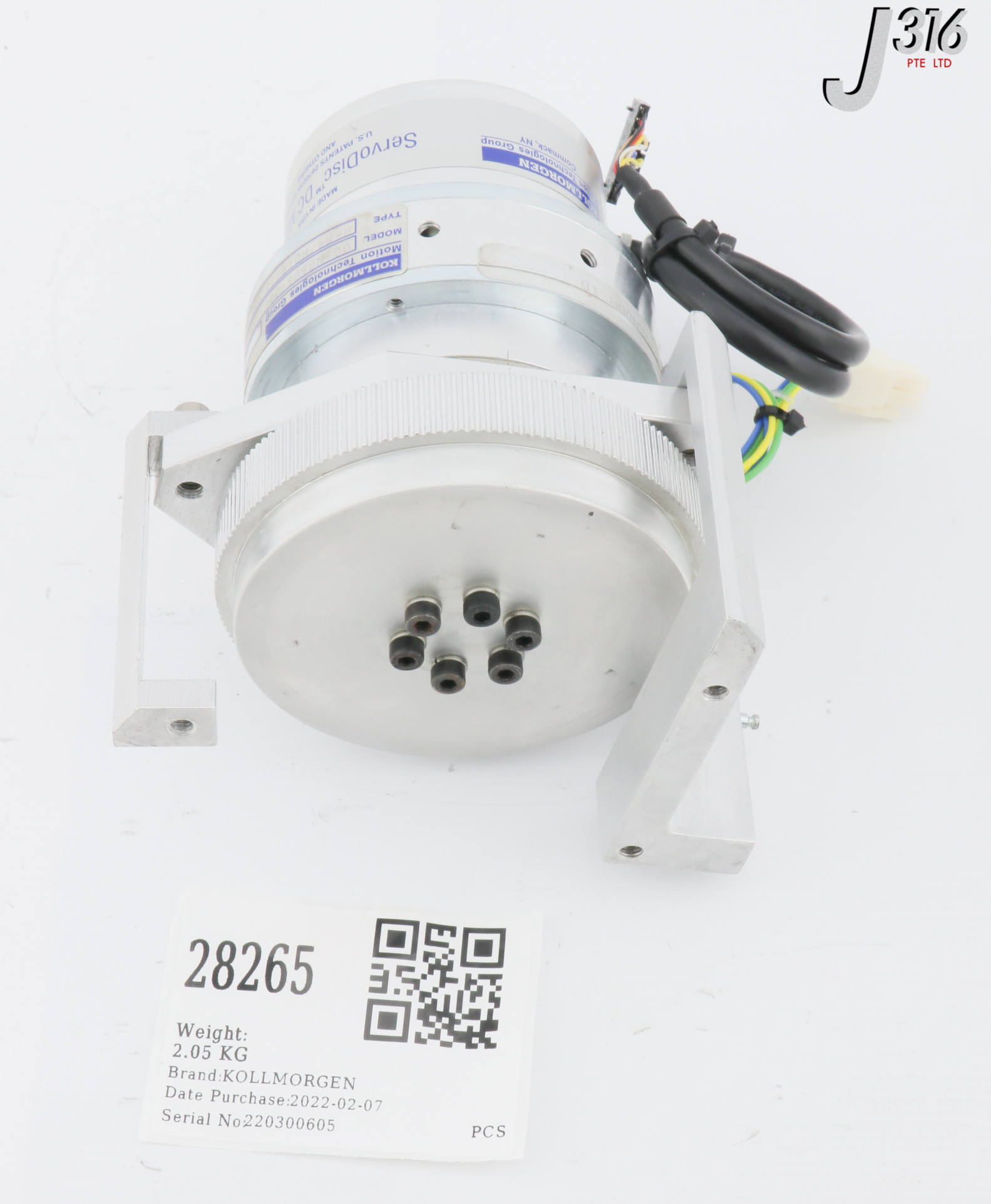 28265 KOLLMORGEN SERVODISC DC MOTOR 00-N0606-001 N6M4/HD14/75 | eBay